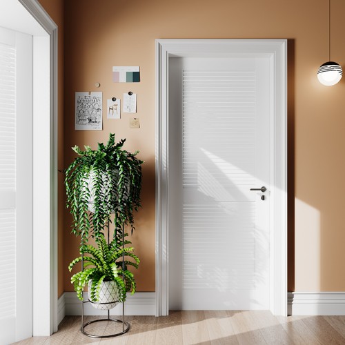 32x80 white pvc louver - 32x80,
